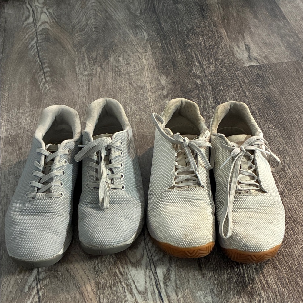NOBULL Men's White and Grey Sneakers